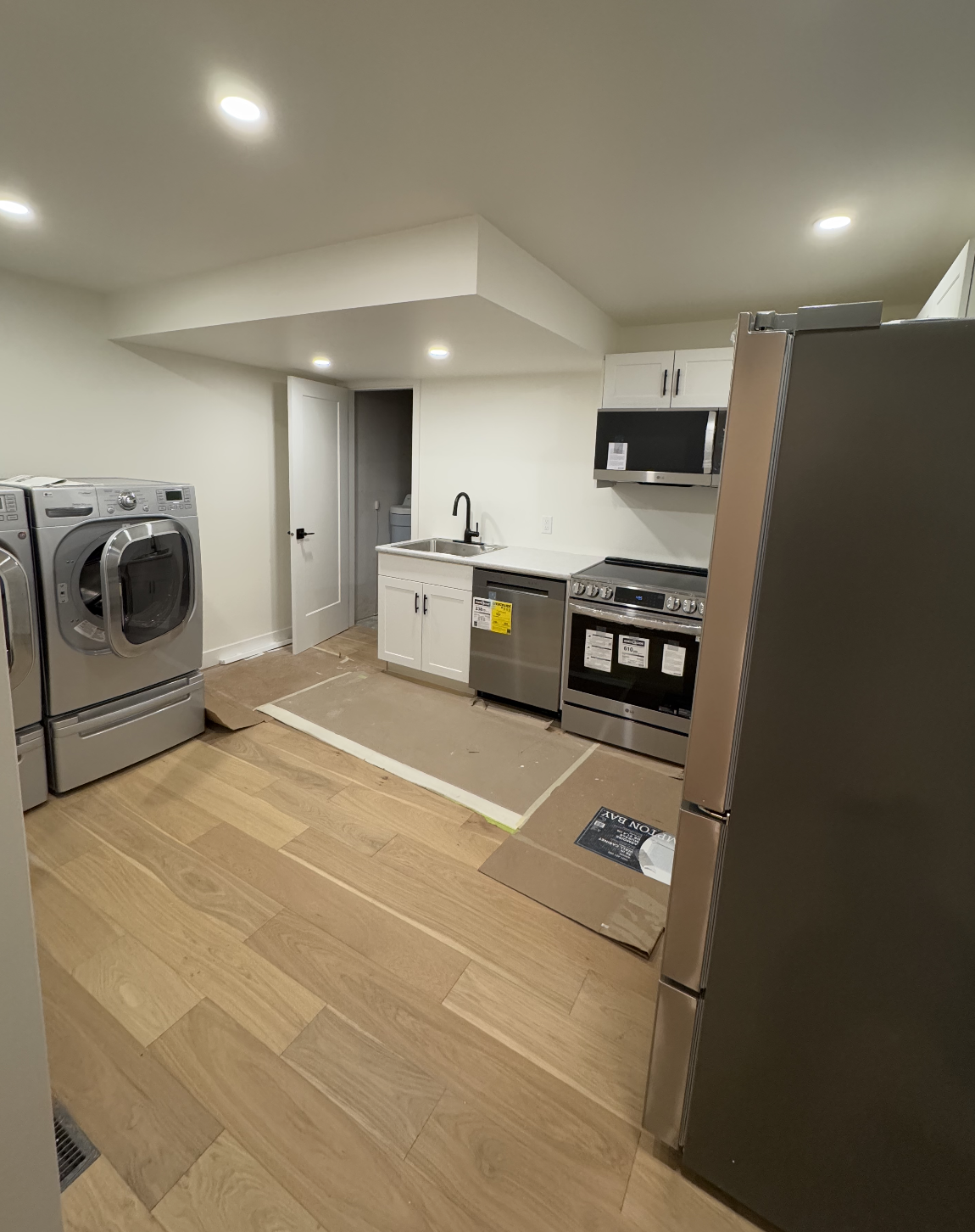 Basement kitchen renovation in Kelowna