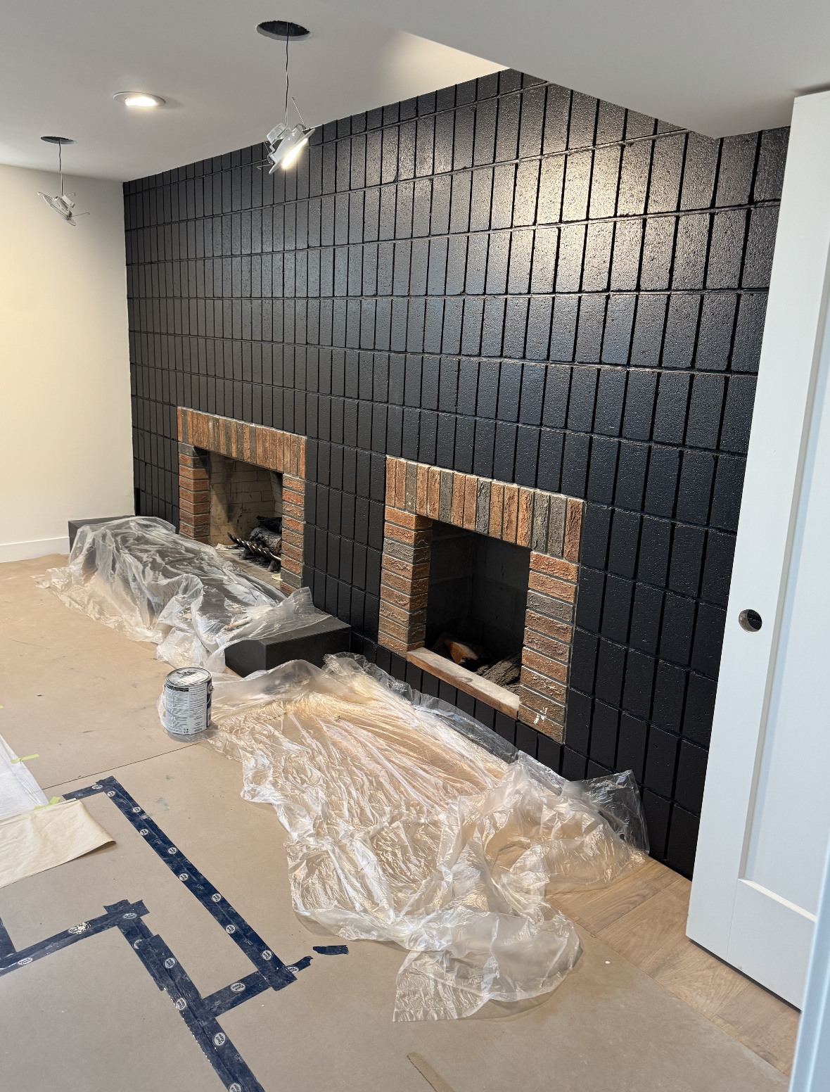 Interior feature wall renovation in Kelowna