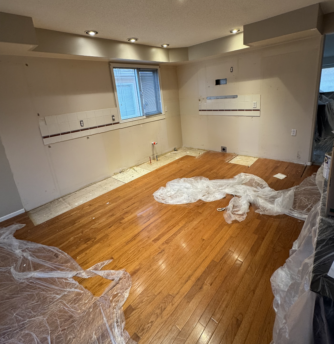 Kitchen renovation in progress in Kelowna