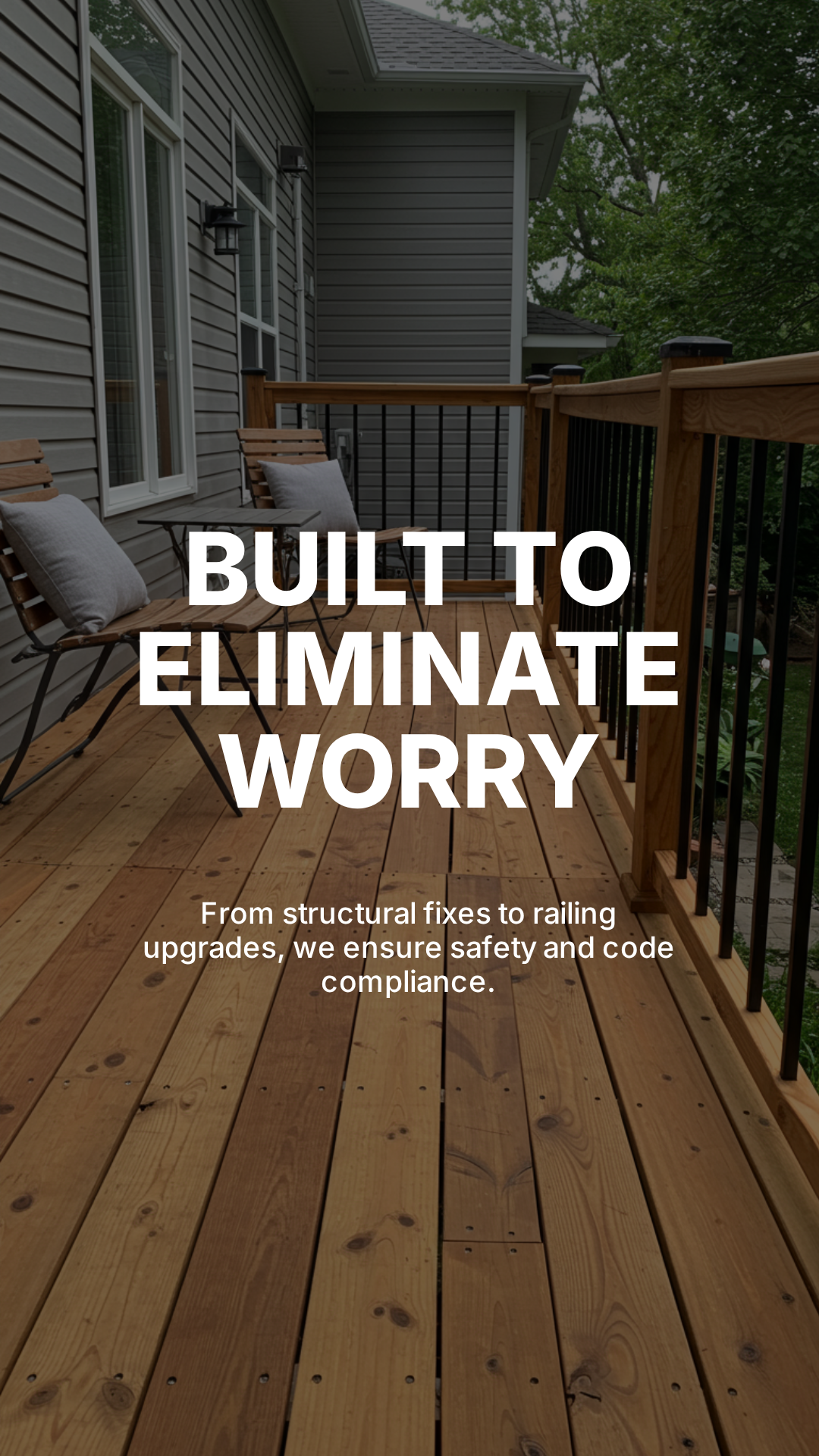 Deck safety upgrades in Kelowna