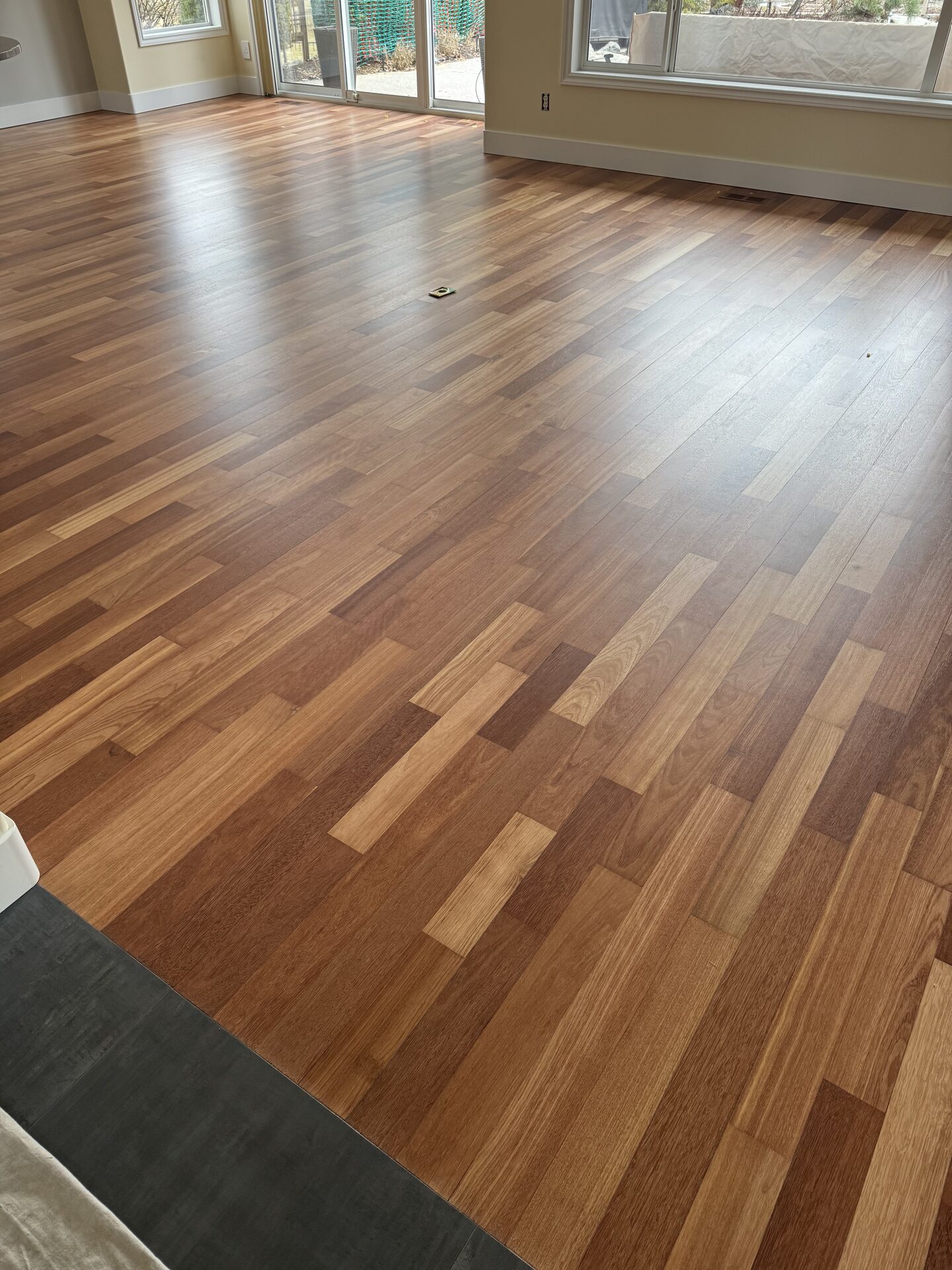 Hardwood flooring renovation project